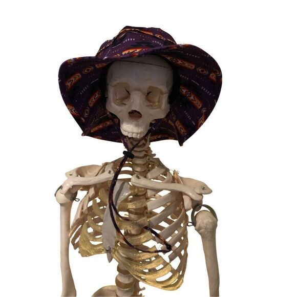 Guatamalea Boho Print Drawstring Sun Fishing Bucket Hat - Picture 7 of 13